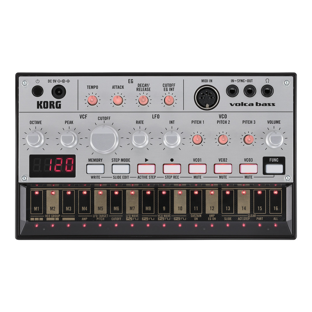 011187.jpg KORG VOLCA BASS ANALOGUE BASS MACHINE - Image 1