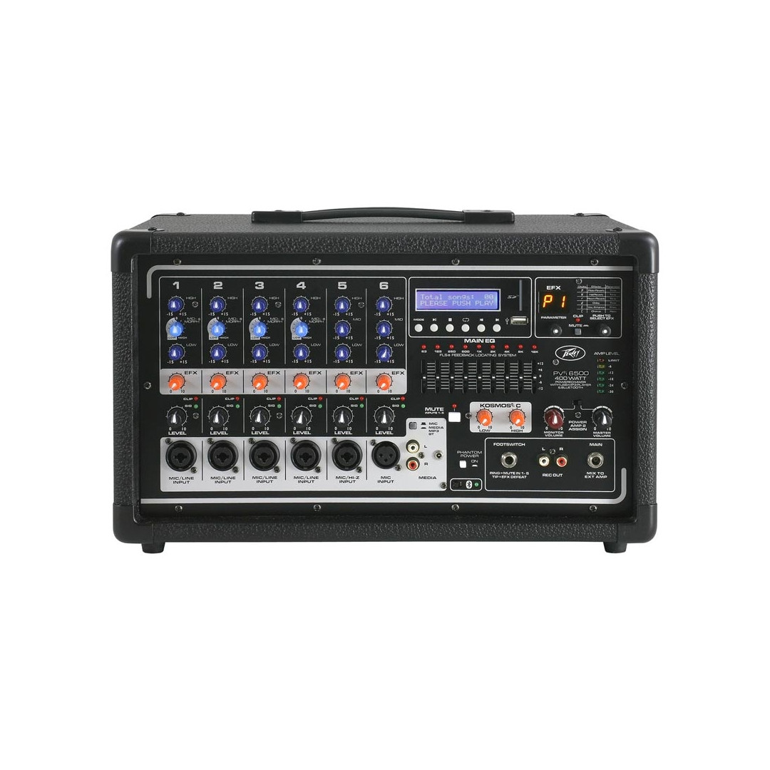 1038151548924472.jpg PEAVEY PVi 6500 Bluetooth - 400 Watt RMS Αυτοενισχυόμενη κονσόλα - Image 1