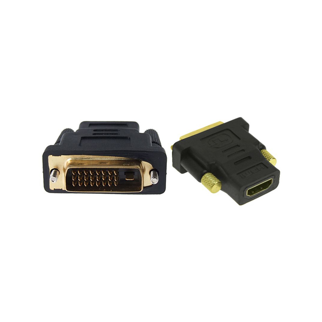 1038711607077811-1.jpg POWERTECH ADA-H003 adapter HDMI 19pin θηλυκό σε DVI 24+1 αρσενικό - Image 1