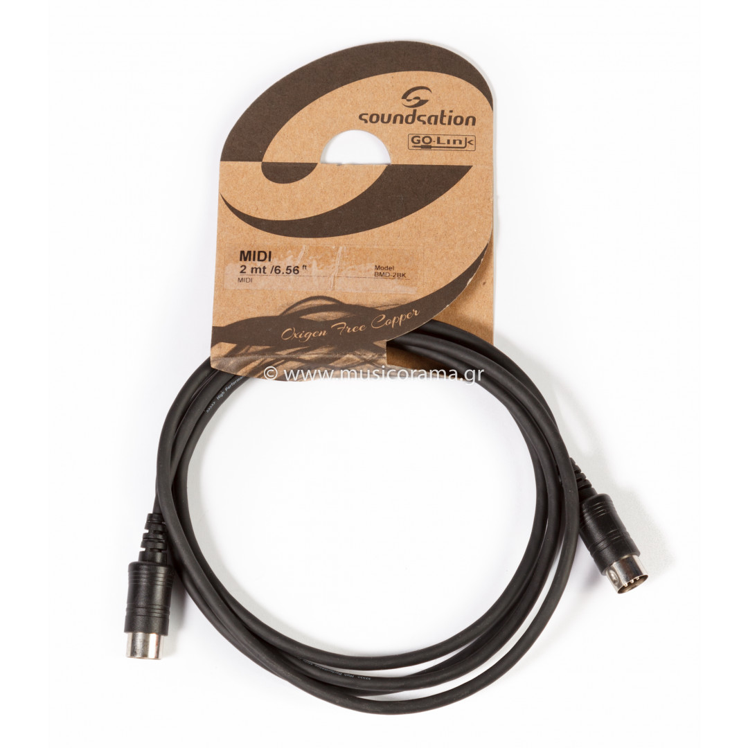 13001twJ1443041728.jpg SOUNDSATION GO-LINK BMD-2BK 2m BLACK MIDI ΚΑΛΩΔΙΟ - Image 1