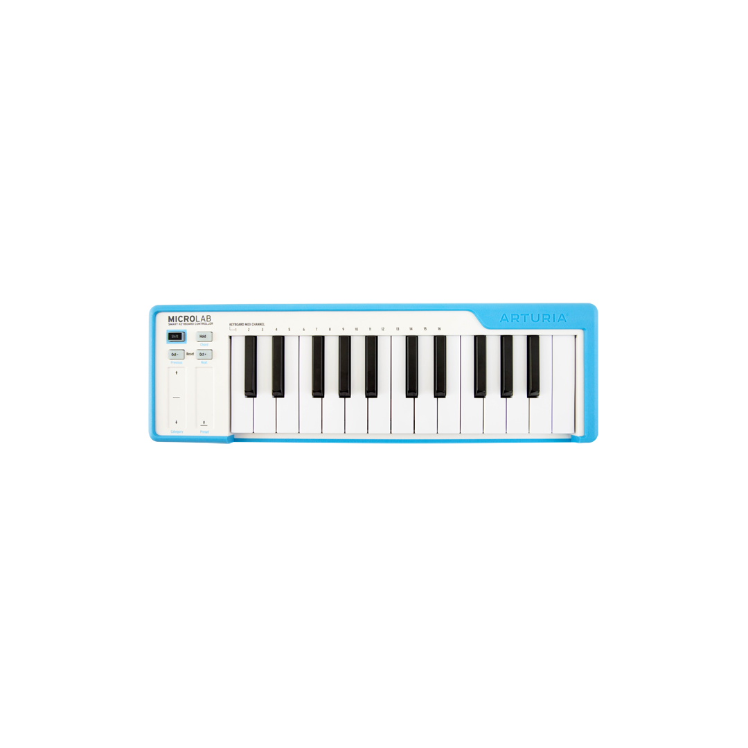 152690q81567667189.png ARTURIA MICROLAB BLUE MIDI KEYBOARD - Image 1