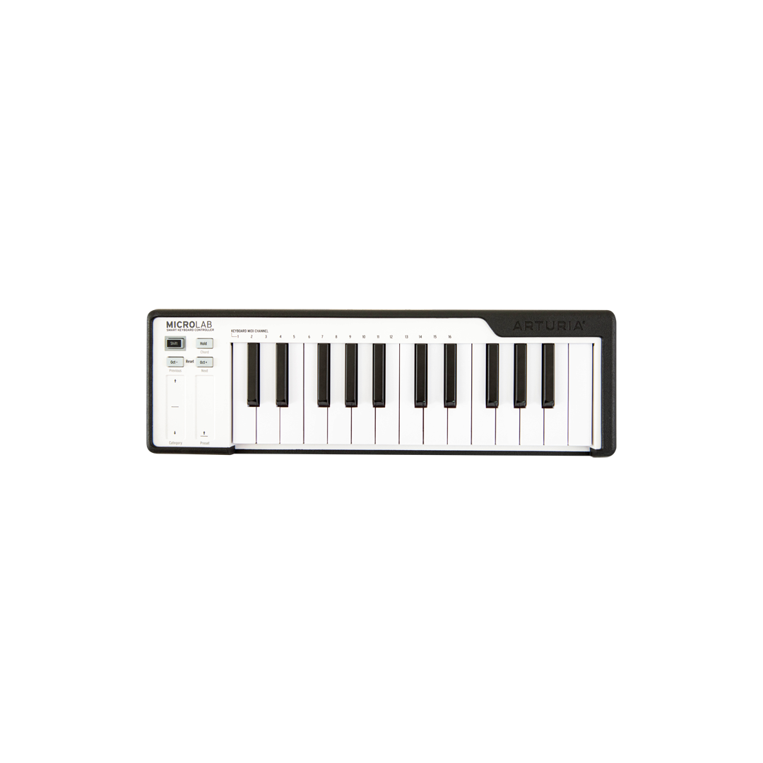 15270TqH1567668330.png ARTURIA MICROLAB BLACK MIDI KEYBOARD - Image 1