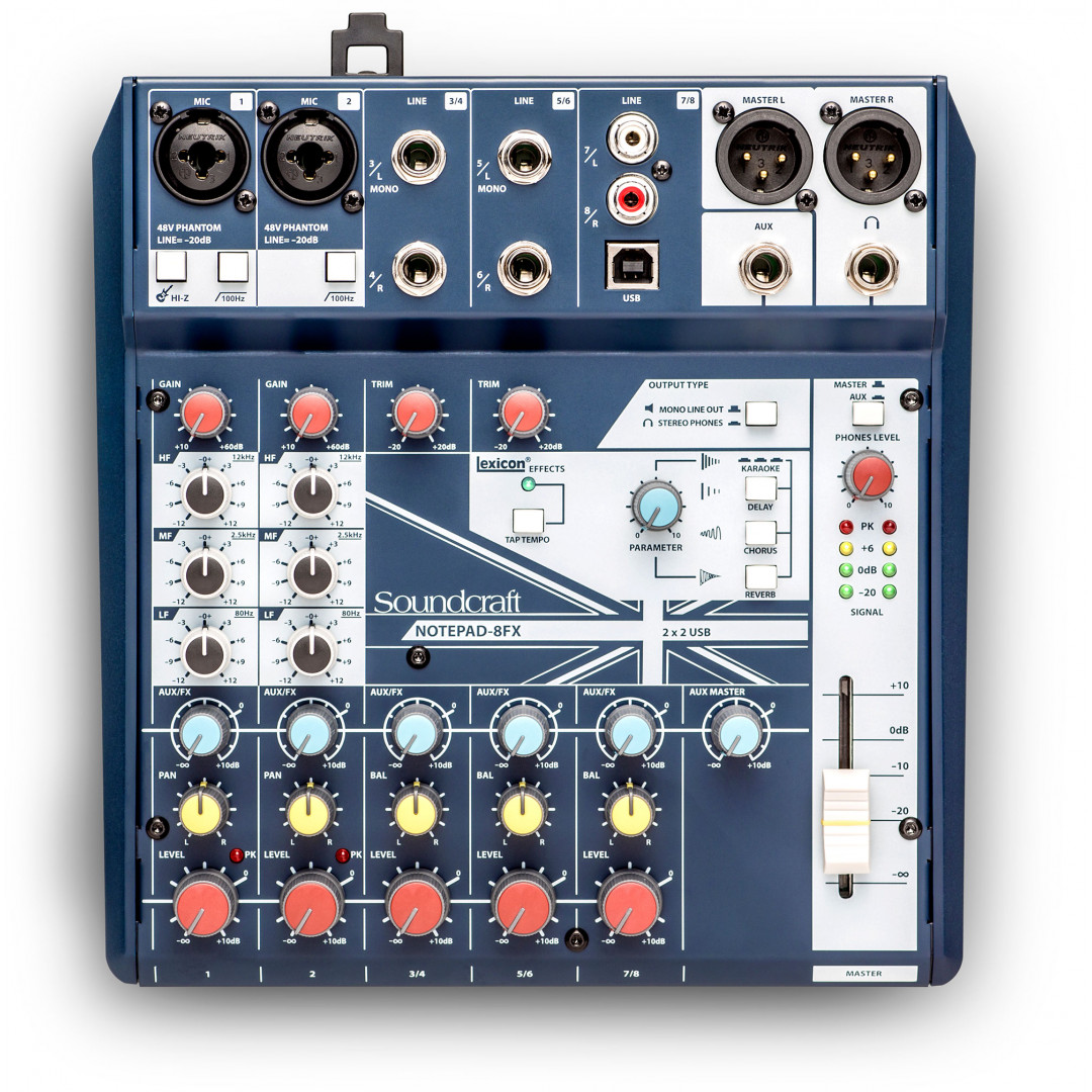 15297EAk1607964328.jpg SOUNDCRAFT NOTEPAD 8FX MIXER - Image 1