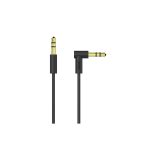 YISON AC-05-BK καλώδιο  jack 3.5mm AC-053, stereo 3pin, 90°, 1.5m, μαύρο