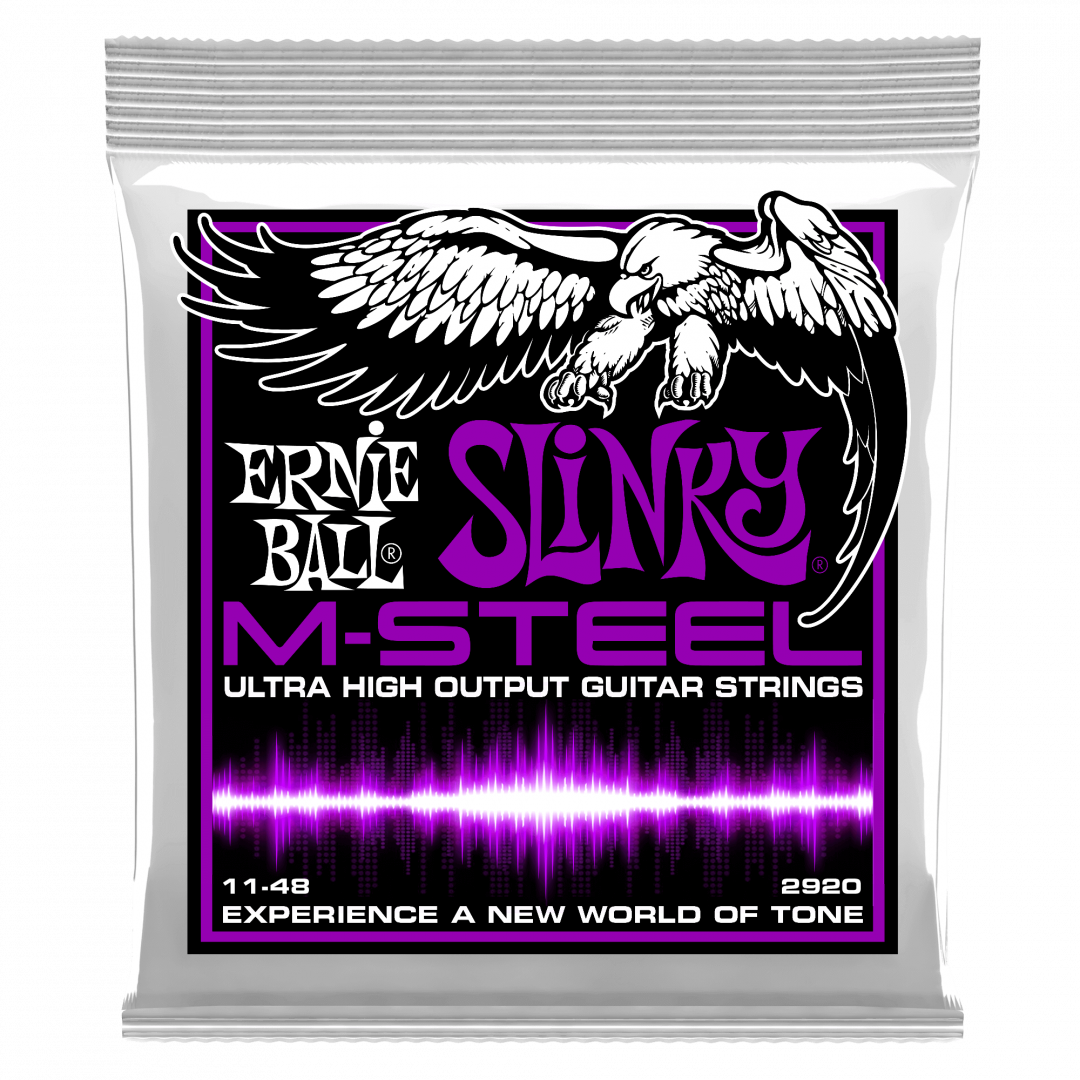 15865uHQ1622633048.png Ernie Ball 2920 M-Steel Power Slinky 011-048 Σετ 6 χορδές ηλεκτρ - Image 1