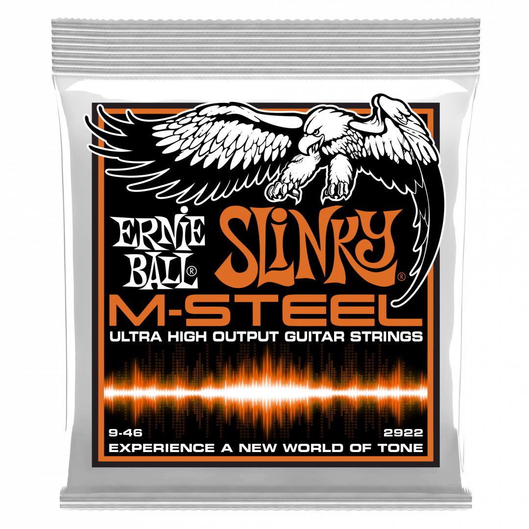 15867bts1622633101.png Ernie Ball 2922 M-Steel Hybrid Slinky 009-046 Σετ 6 χορδές ηλεκτ - Image 1