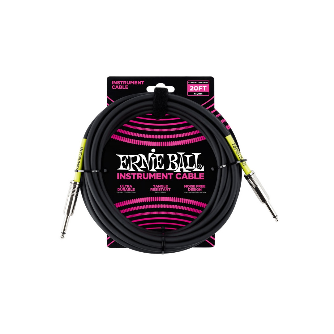 158701607708126.jpg Ernie Ball 6046 Classic Black 6.00m Καλώδιο οργάνου - Image 1