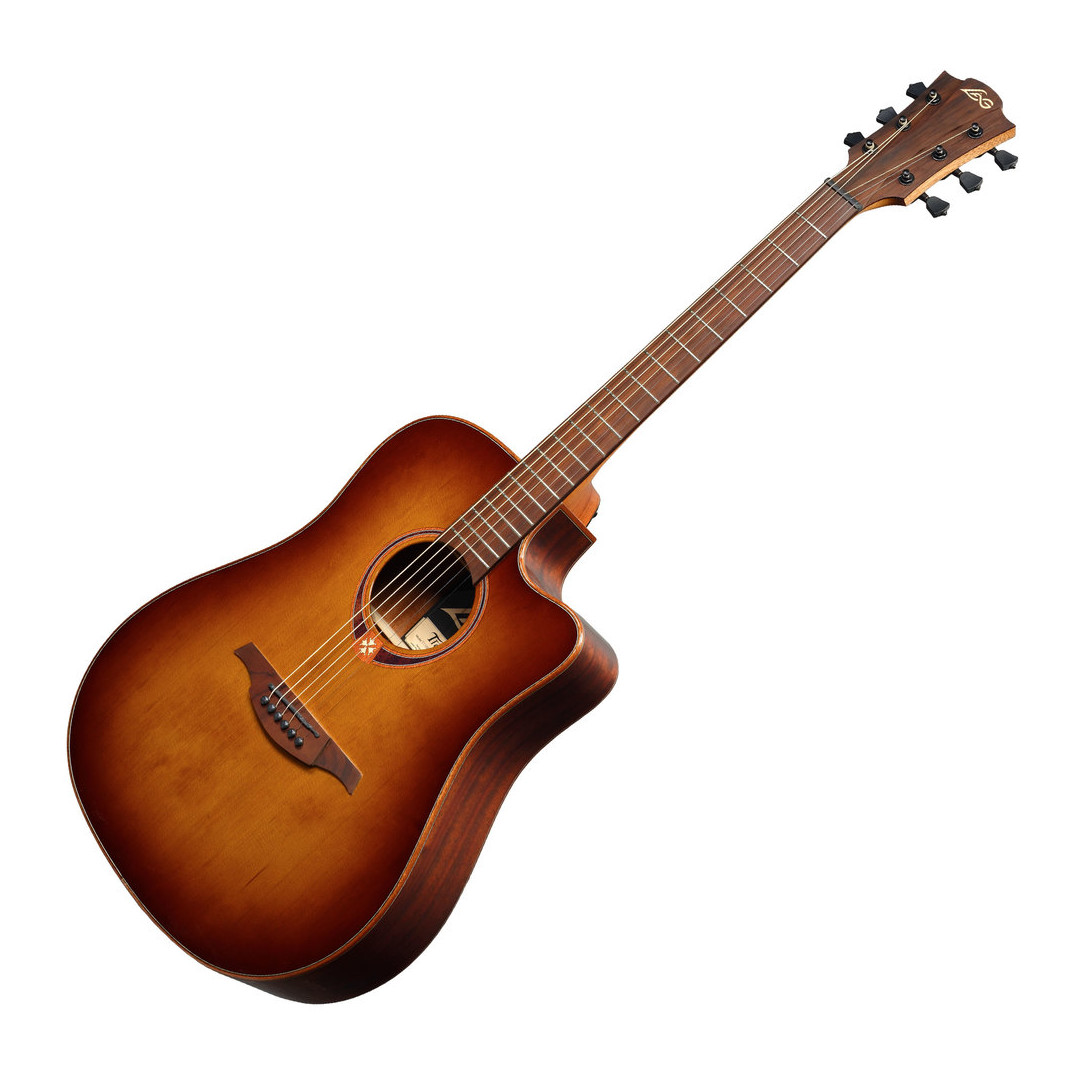 16013Y4l1608230005.jpg LAG GLA T118DCE-BRS ΗΛΕΚΤΡΑΚΟΥΣΤΙΚΗ ΚΙΘΑΡΑ TRAMONTANE 118D CUTAW - Image 1