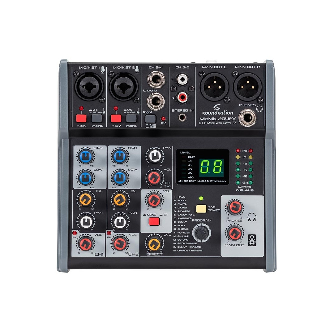 161681608354083.jpg SOUNDSATION MIOMIX 204FX Κονσόλα ήχου - Image 1