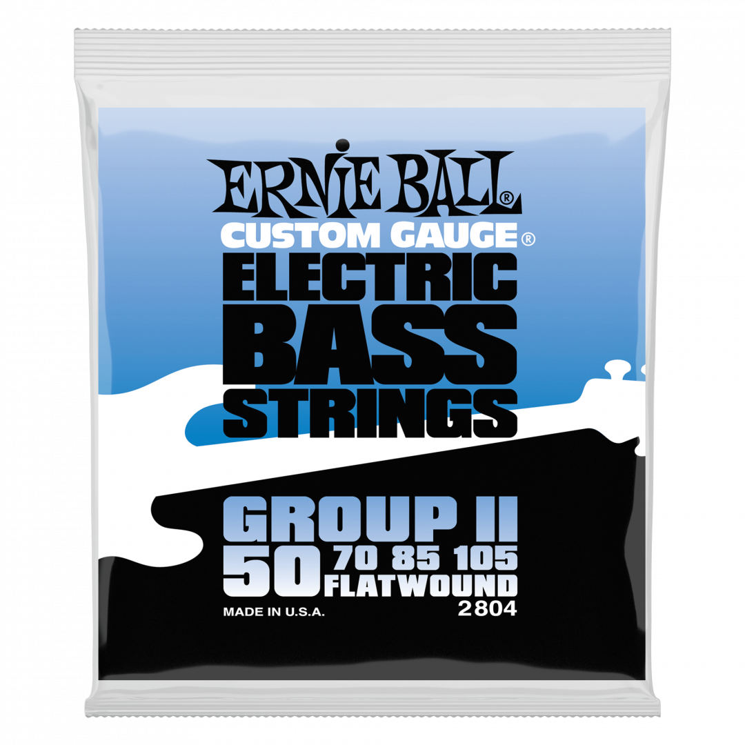 16216A0H1622702567.png Ernie Ball 2804 FlatWound Group II 050-105 Σετ 4 χορδές ηλεκτρικού μπά... - Image 1