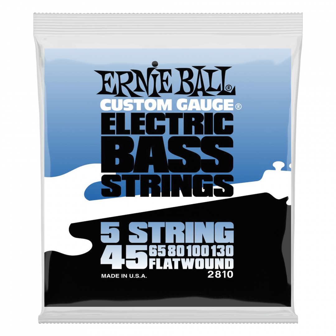 16219H8y1622702602.png Ernie Ball 2810 FlatWound Group II 045-130 Σετ 5 χορδές ηλεκτρικού μπά... - Image 1