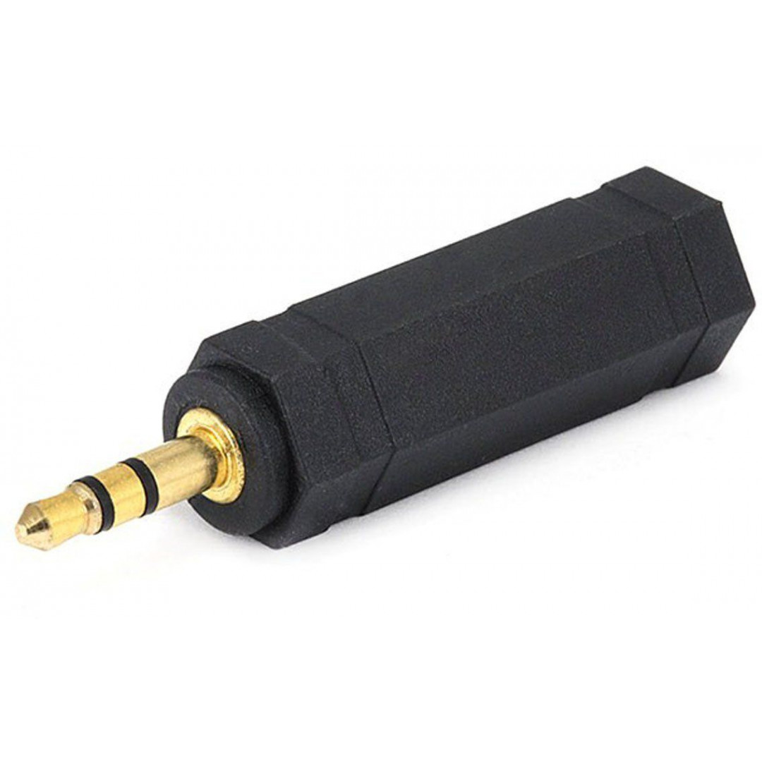 165451610972132-1.jpg POWERTECH CAB-J020 adapter STEREO 3.5mm M/F 6.35mm - GOLD, 5 τεμ - Image 1