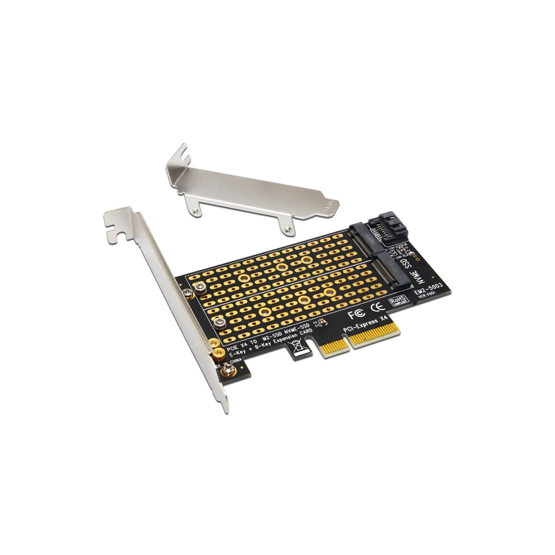 165471610972561-1.jpg POWERTECH TOOL-0049 Converter M.2 Key M & B NVMe σε PCIe x4 - Image 1