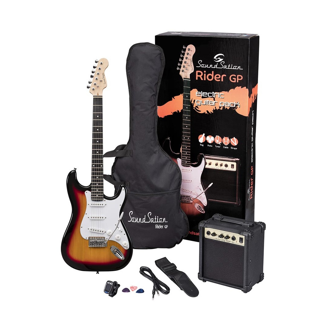 165771611595323.jpg SOUNDSATION Rider GP Sunburst Πακέτο ηλεκτρικής κιθάρας... - Image 1