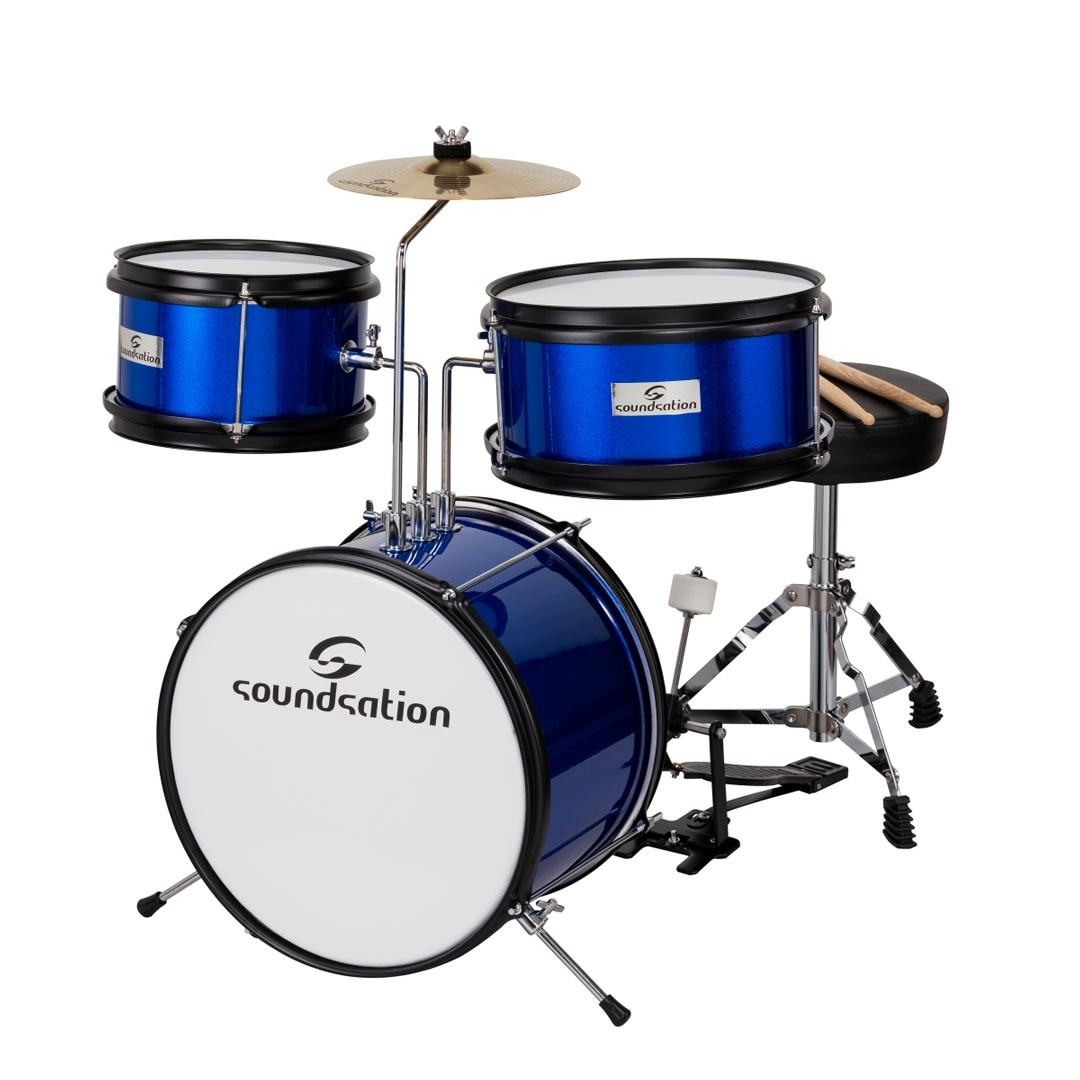 166261616089101.jpg SOUNDSATION JDK313 Metallic Blue Παιδικό σετ Drums - Image 1