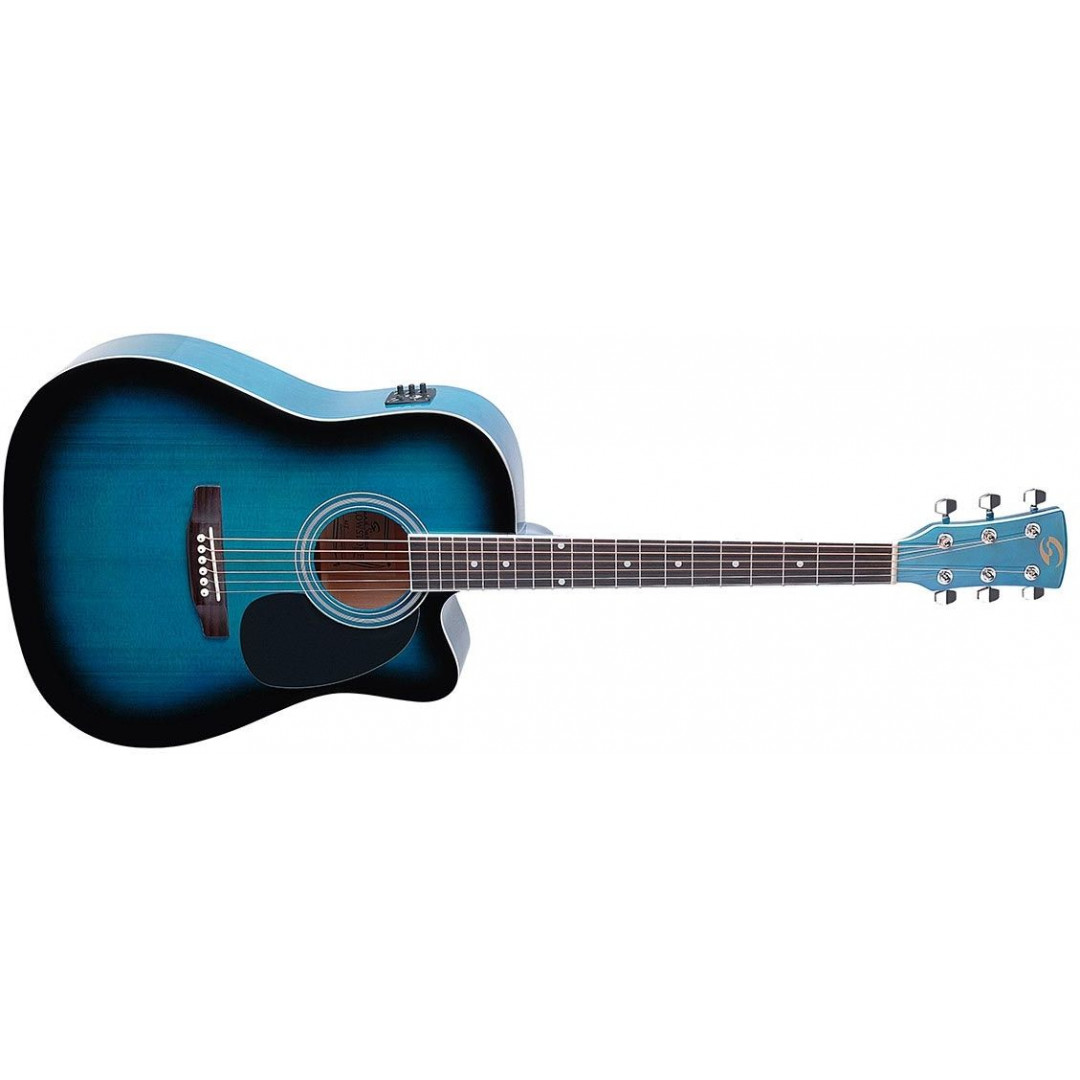 16747jn21620800458.jpg SOUNDSATION Yellowstone DNCE Blue Ηλεκτροακουστική κιθάρα... - Image 1