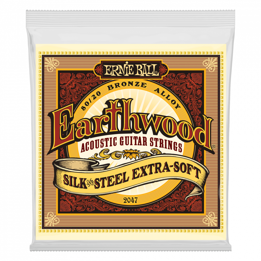 169153vC1622629109-1.png Ernie Ball 2047 χορδές Ακουστικής Bronze Silk & Steel 010-050 - Image 1