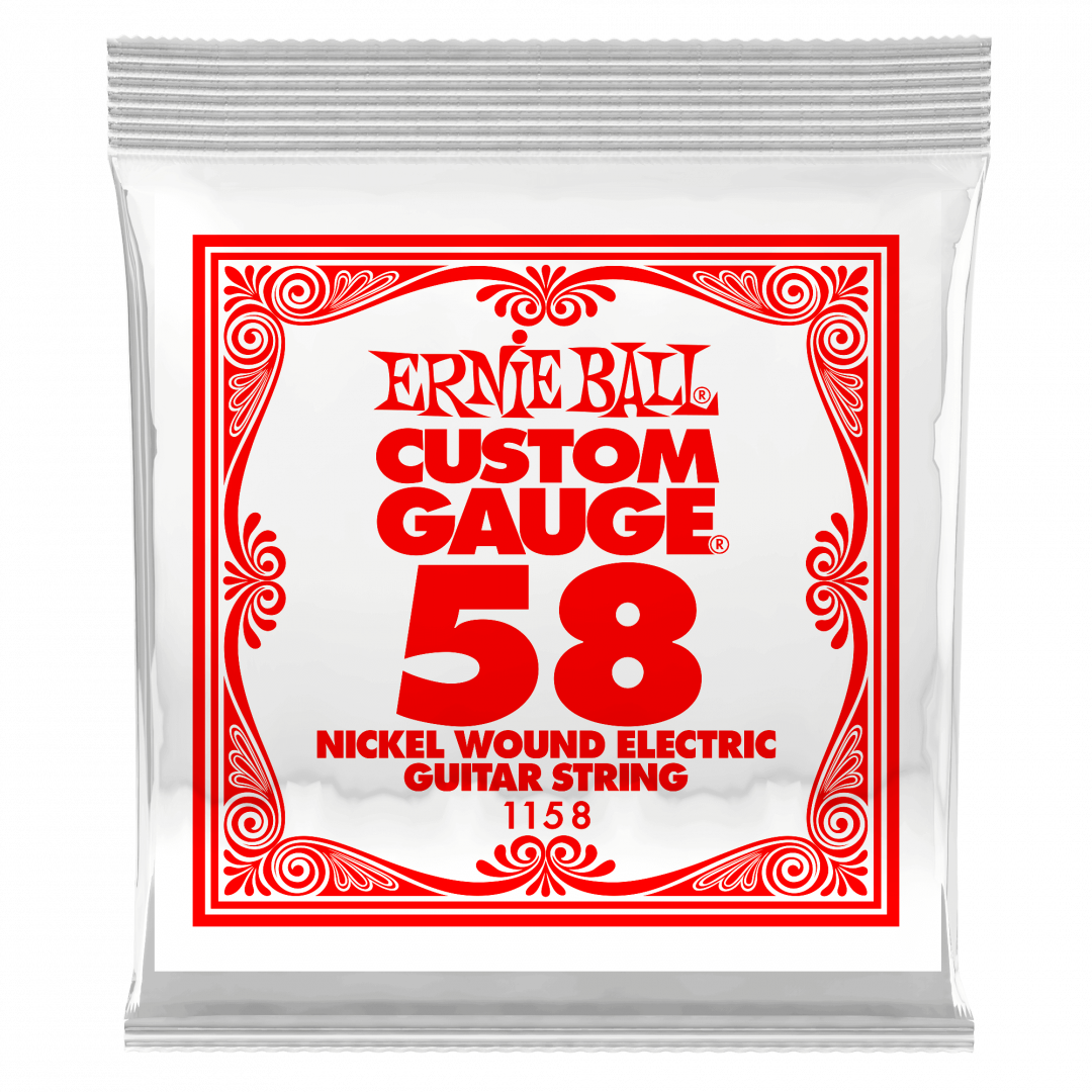 169201XE1622630507.png Ernie Ball 1158 Nickel Wound 058 Χορδή ηλεκτρικής κιθάρας... - Image 1