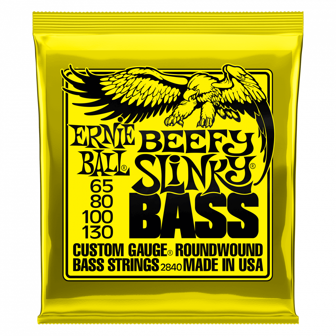 16927BWd1622633462.png Ernie Ball 2840 Nickel Wound Beefy Slinky 065-130 Σετ 4 χορδές ηλεκτρι... - Image 1
