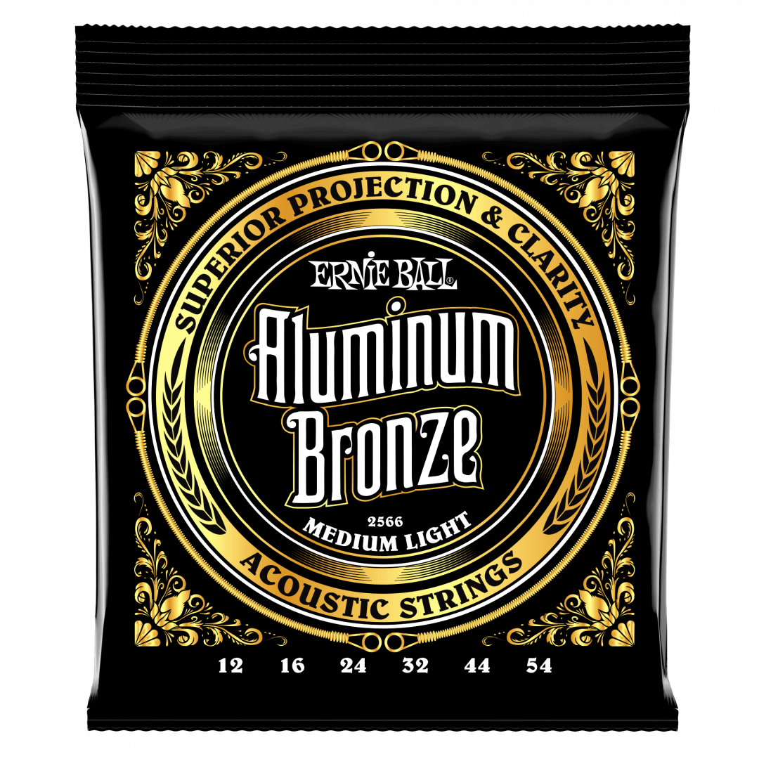 169583VL1622702890.png Ernie Ball 2566 Aluminum Bronze Medium Light 012-054 Σετ 6 χορδές ακου... - Image 1