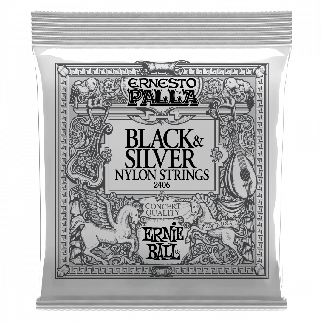 16959ue71622704675.png Ernie Ball 2406 Ernesto Palla Black & Silver Σετ χορδές κλασσικής κιθά... - Image 1
