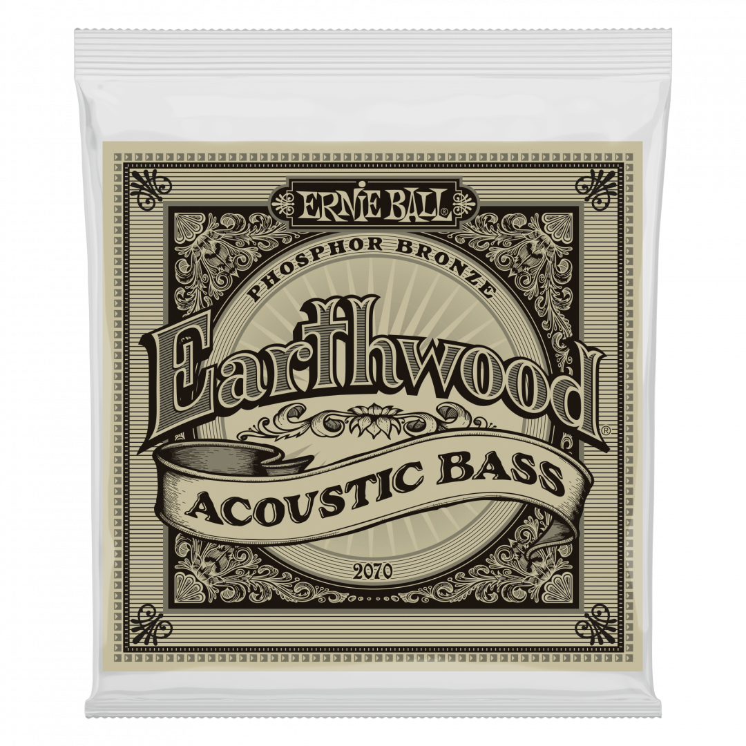 16960lAb1622705040.png Ernie Ball 2070 Earthwood Phosphor Bronze 045-095 Σετ 4 ακουστικου μπασου - Image 1