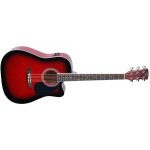 SOUNDSATION Yellowstone DNCE Red Sunburst Ηλεκτροακουστική κιθάρα...