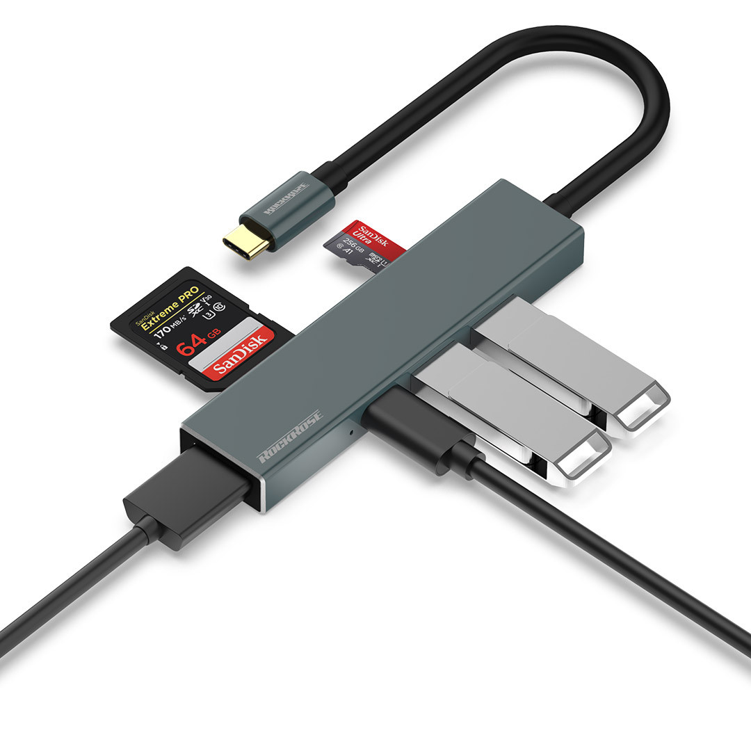 17033vcJ1631959559.jpg ROCKROSE RRHBI06S USB 6-Port Type-C hub - Image 1