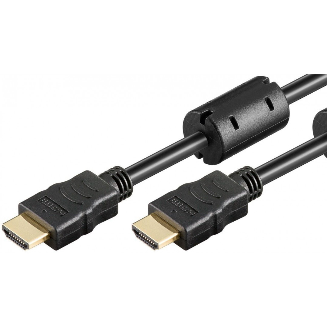 170351631612438.jpg POWERTECH CAB-H085 καλώδιο HDMI 1.4 CCS, Gold Plug, 30AWG, μαύρο - Image 1
