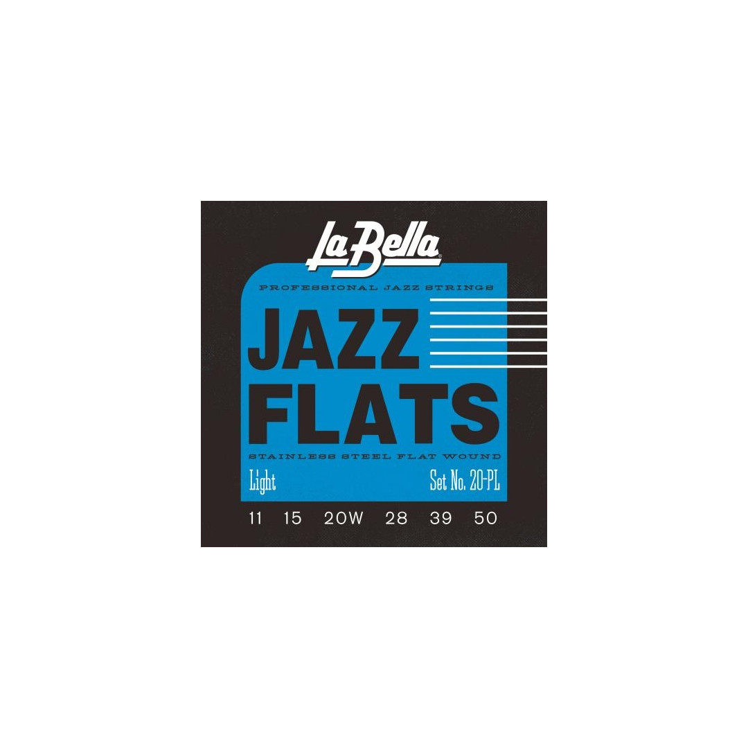 170931636803883.jpg La Bella Jazz Flats Light 011 - 050 Σετ 6 χορδές ηλεκτρικής κιθάρας... - Image 1