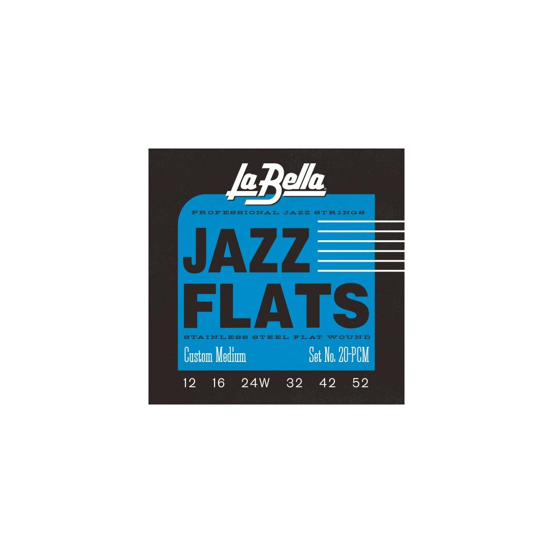 170941636803889.jpg La Bella Jazz Flats 012 - 052 Σετ 6 χορδές ηλεκτρικής κιθάρας... - Image 1