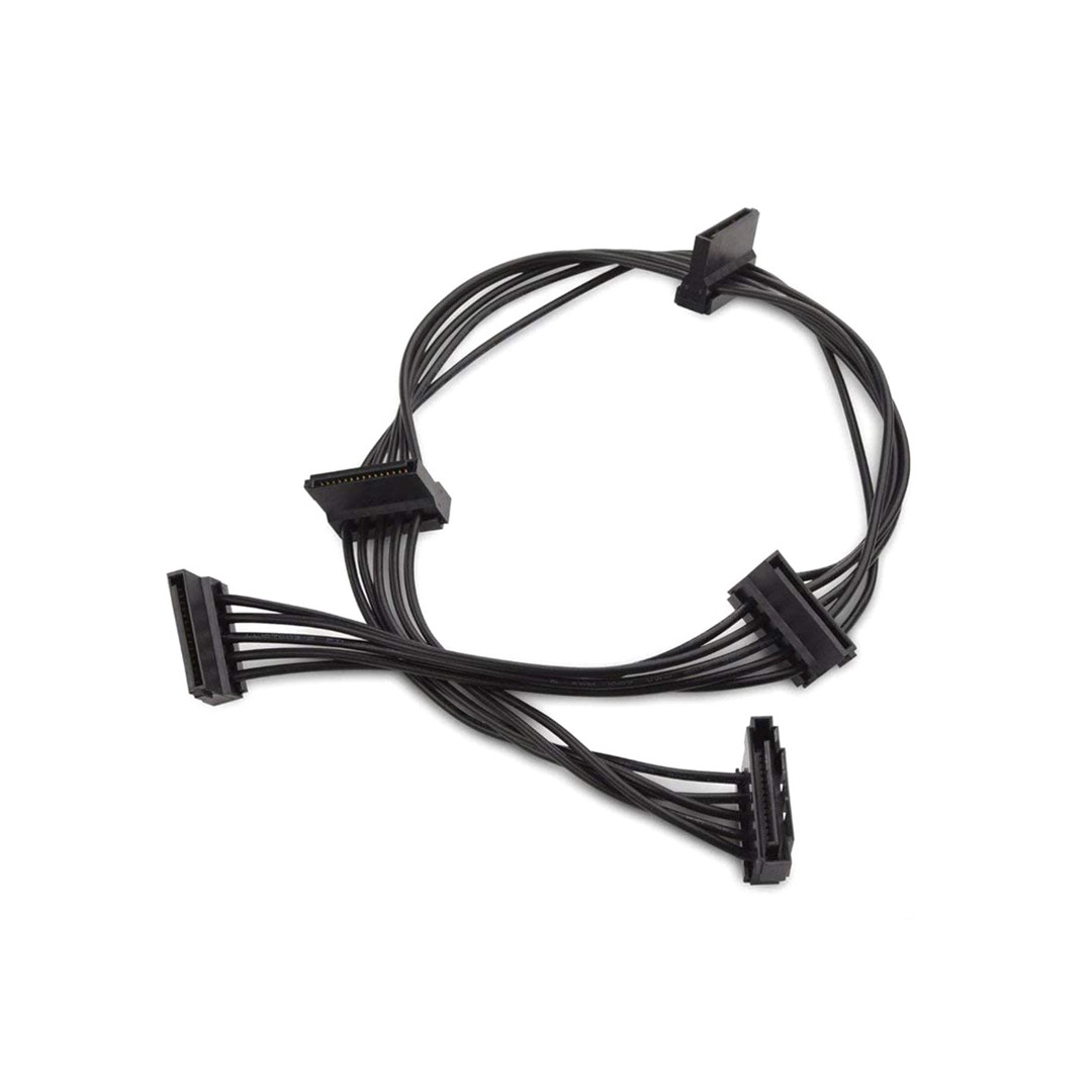 171601642759616.jpg POWERTECH καλώδιο SATA 15pin σε 4x SATA 15pin CAB-W038, 40cm, μαύρο Πε... - Image 1