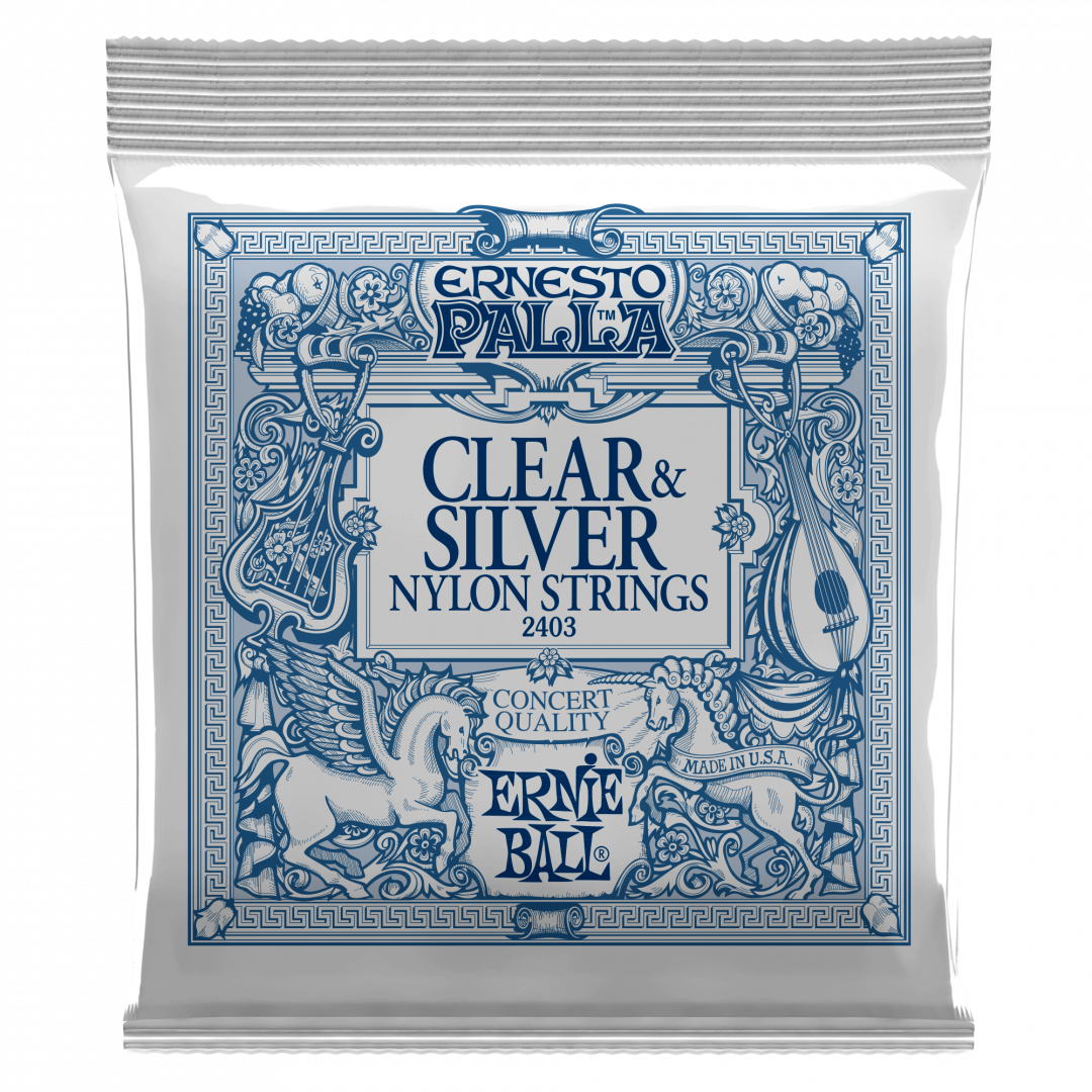 7531FDT1622704629.png ERNIE BALL ΣΕΤ ΧΟΡΔΕΣ ΚΛΑΣΣΙΚΗΣ NYLON CLEAR & SILVER 2403 - Image 1