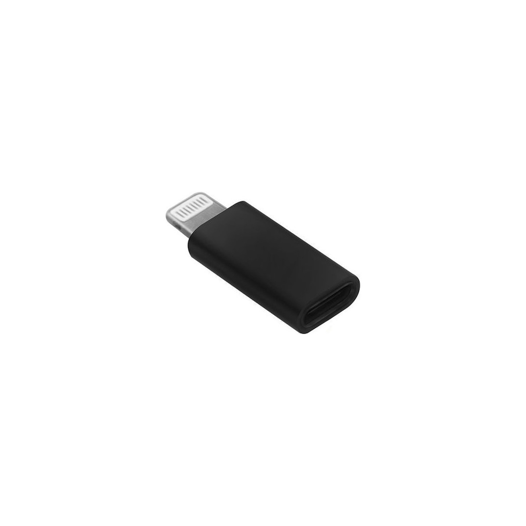 17021Kfs1656505819-1.jpeg POWERTECH CAB-UC021 Adapter lightning σε USB Type-C female, μαύρο - Image 1