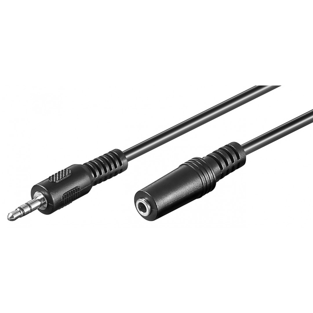 170641632985363.jpg GOOBAY 50432 προέκταση καλωδίου ήχου 3m, μαύρο - Image 1