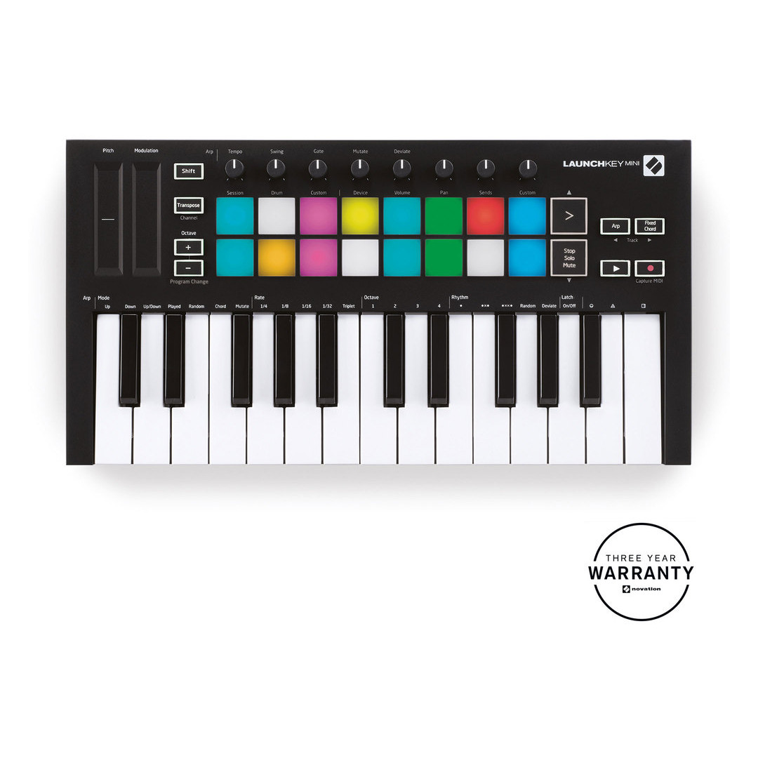 17253ZOB1656146674-2.jpg NOVATION LAUNCHKEY MINI MK3 MINI-KEY INSTRUMENT FOR MAC & IPAD - Image 1