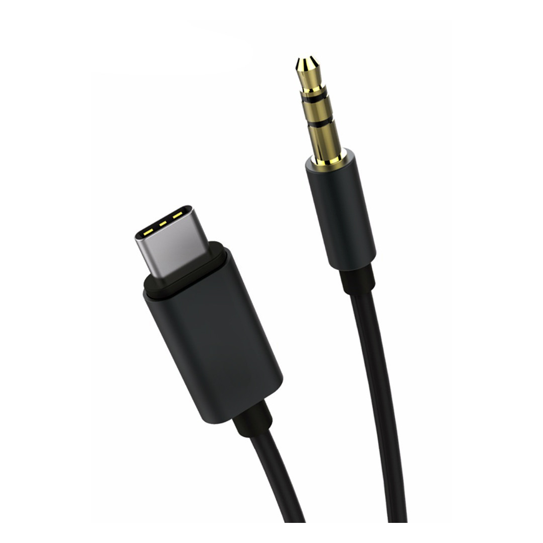 172691657186316-1.jpg POWERTECH CAB-UC017 καλώδιο USB-C σε 3.5mm 1m, μαύρο - Image 1