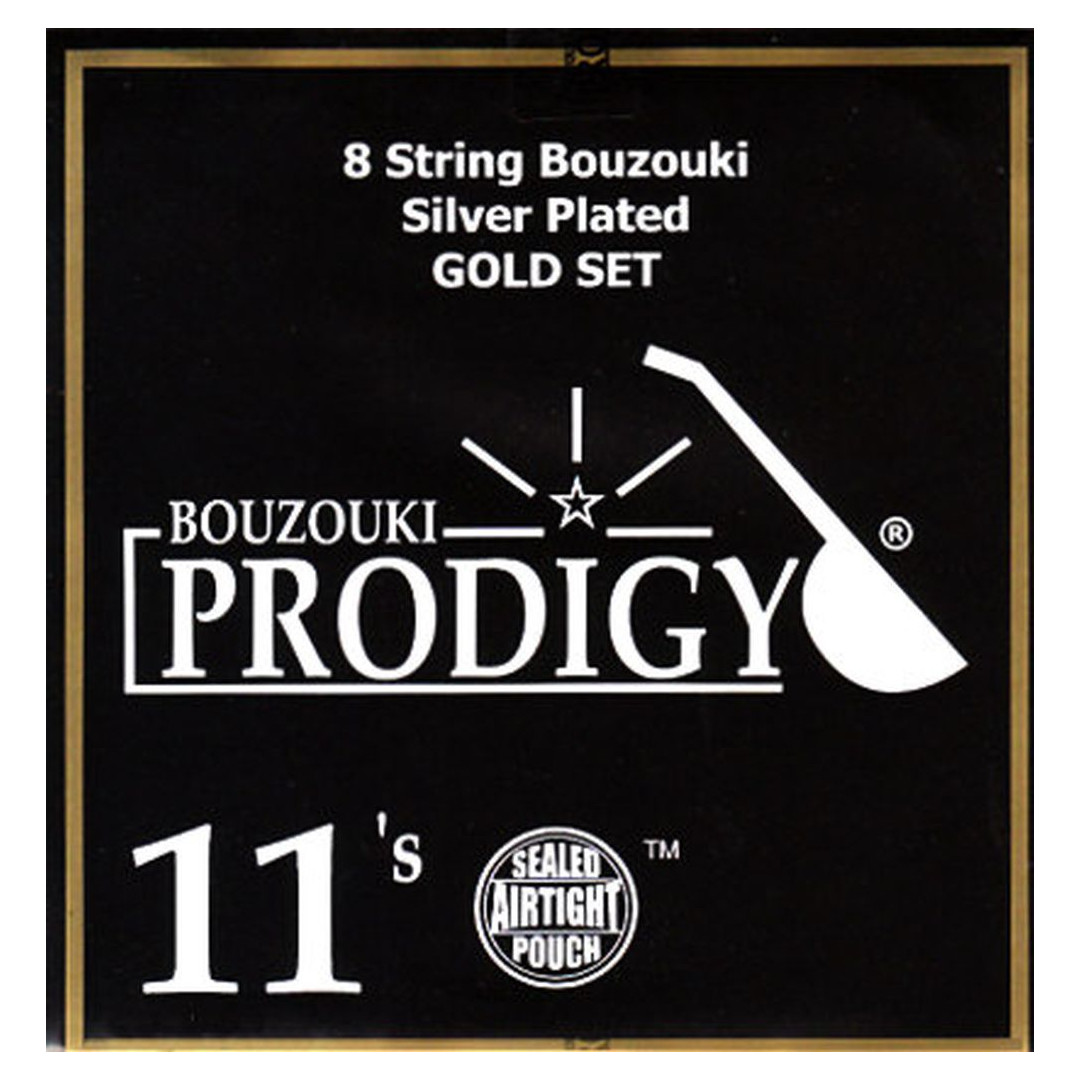 4857uY1670313033.jpg PRODIGY SILVER PLATED ΧΟΡΔΕΣ ΣΕΤ ΜΠΟΥΖΟΥΚΙΟΥ GOLD SET - Image 1