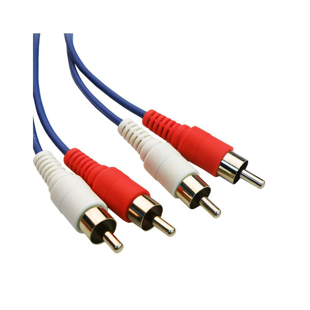 170611632984860.jpg POWERTECH CAB-R002 καλώδιο 2x RCA σε 2x RCA CAB-R002, 3m, μπλε - Image 1
