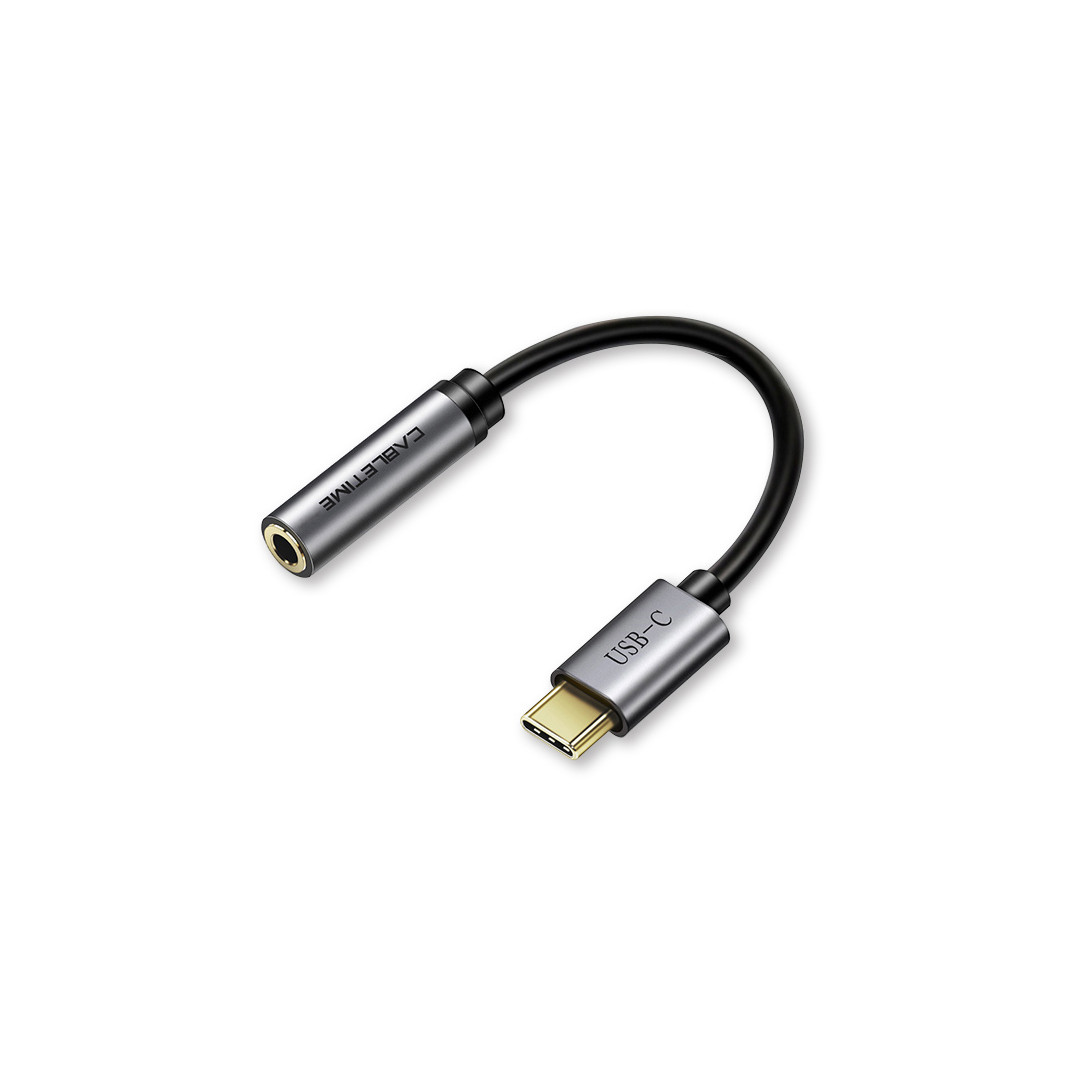 172171702454525.jpg CABLETIME C160 pu31 καλώδιο USB Type-C σε 3.5mm θηλυκό , 0.1m - Image 1