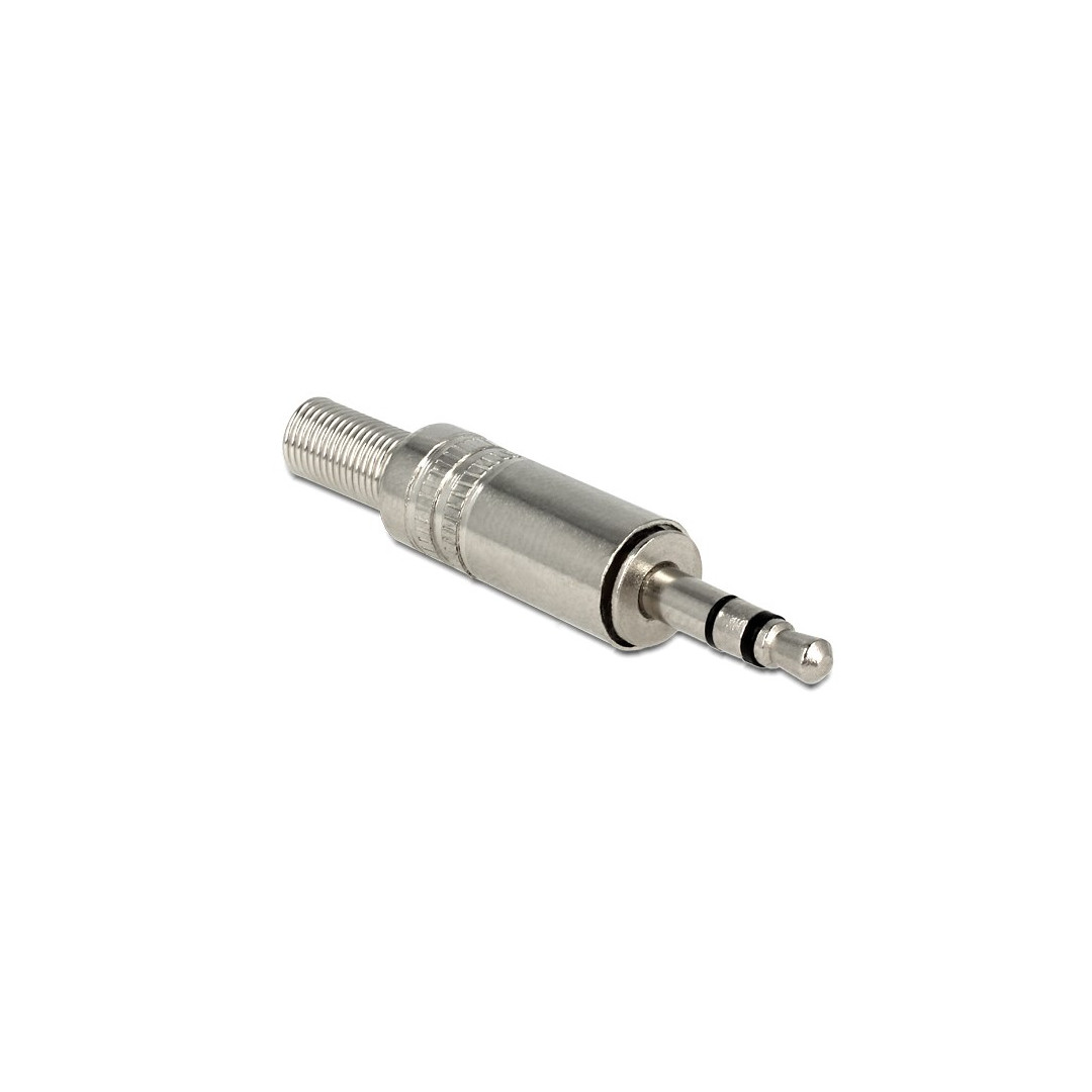 173921702629093.jpg DELOCK 65532 Βύσμα 3.5mm Stereo, 3 pin, Bend Protection, Metal, Silver - Image 1