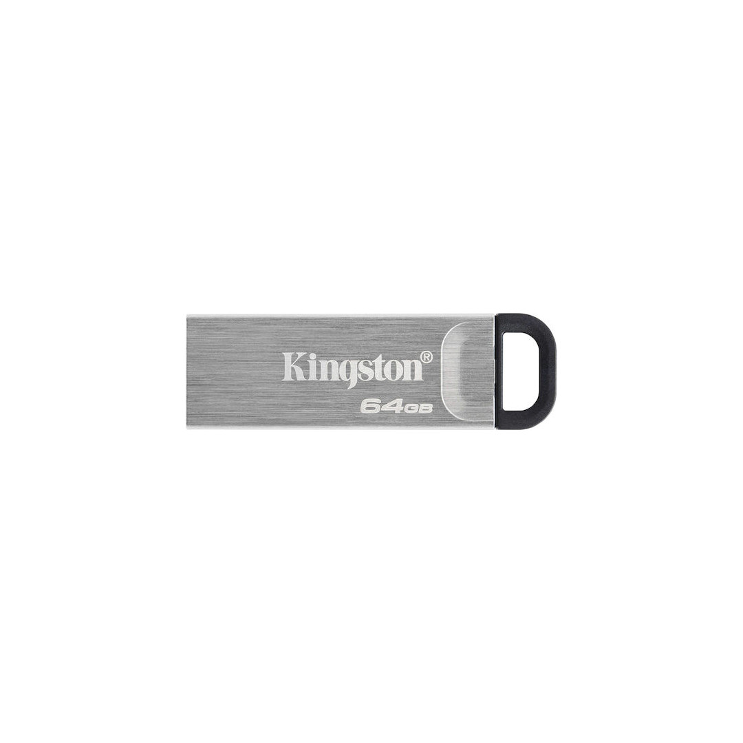 175960hP1738151642-1.jpeg KINGSTON DATA TRAVELER KYSON 64GB USB 3.2 SILVER - Image 1