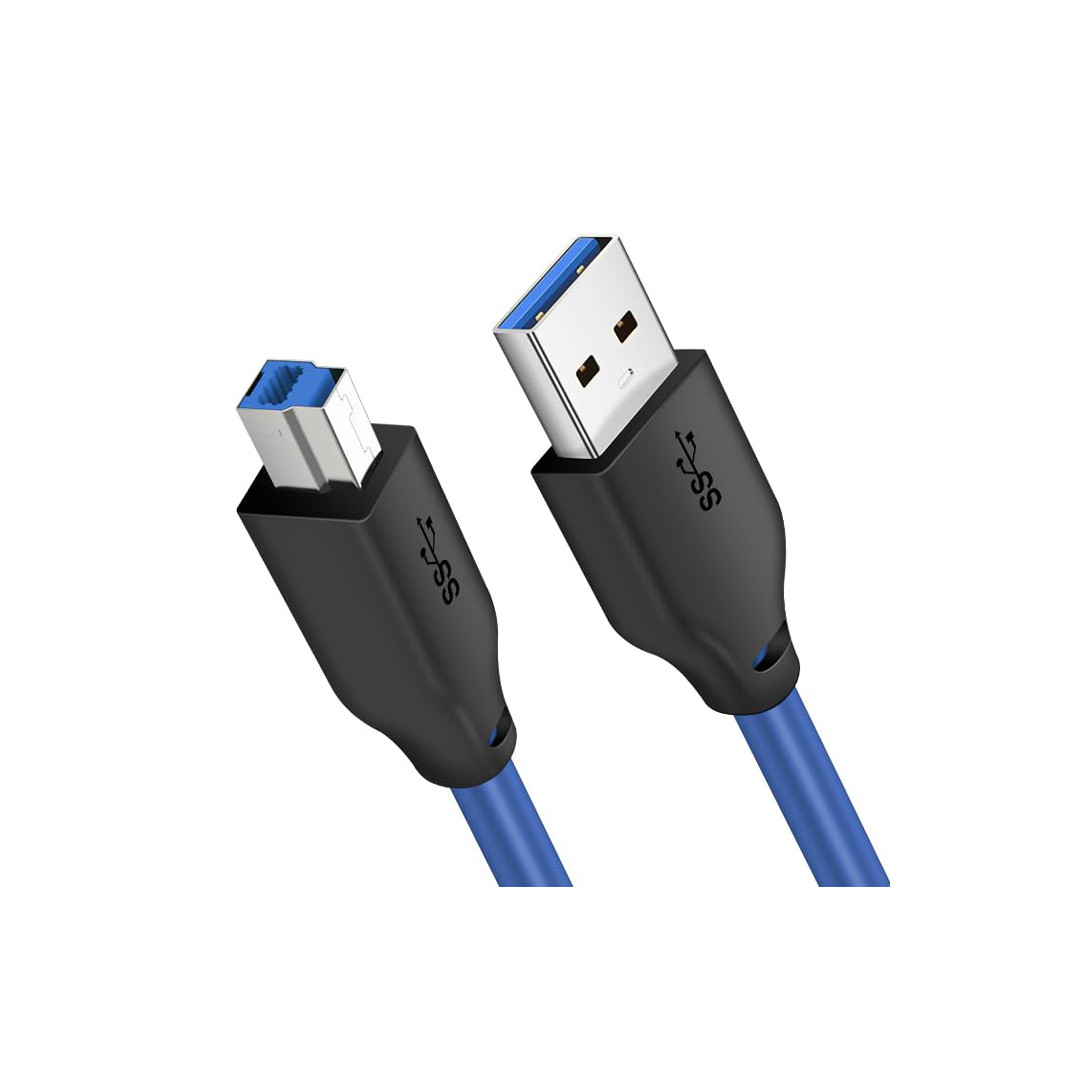176181738992474-1.jpg CABLETIME CT-C160 καλώδιο USB σε USB Type B -U3-AMBM, 5Gbps, 2m, μπλε - Image 1